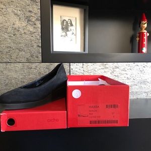 Black Arche Habba Platform Flats